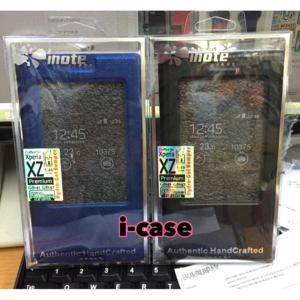 sony xz premium case - flip cover for sony xz premium original inote