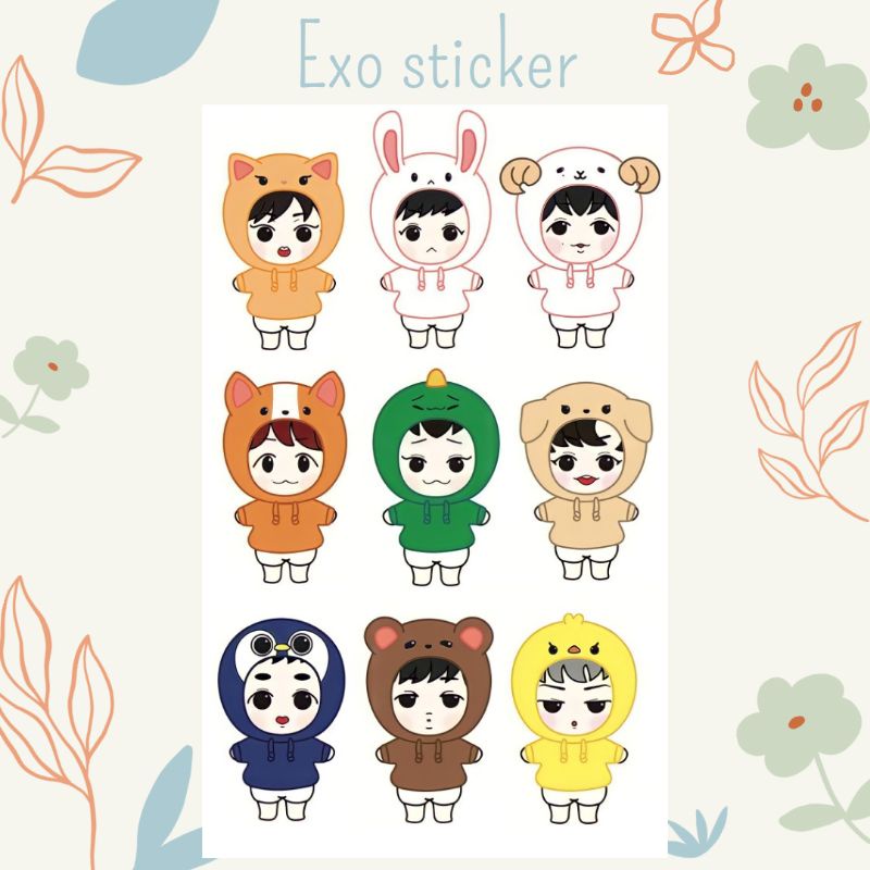 Exo sticker | Cetak sticker murah