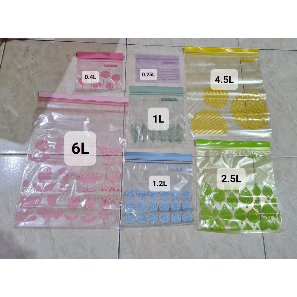 Kantong Plastik Makanan Ziplock Plastik Klip Penyimpanan (ISTAD VATTNIG)