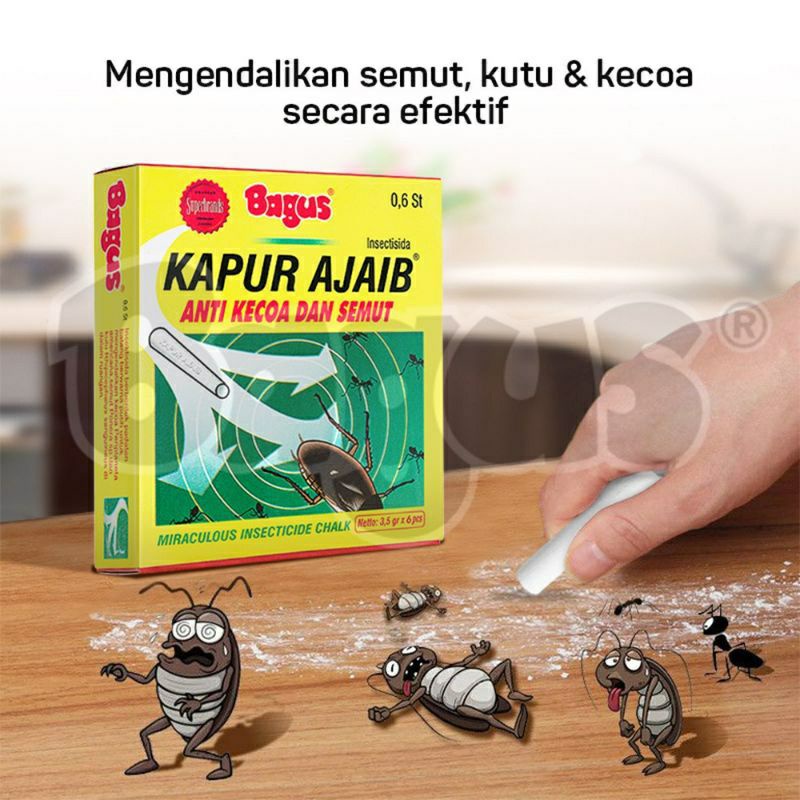 BAGUS KAPUR AJAIB 3'S(ISI 6PCS)ORIGINAL