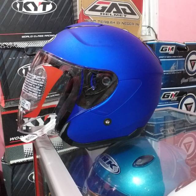 HELM KYT KYOTO SOLID / BLUE DOFF / KYT KYOTO