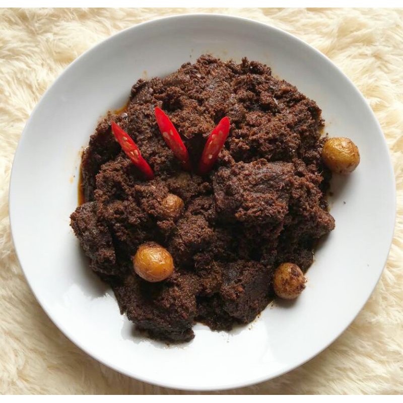 Jual Rendang Padang Asli Rendang Hitam Padang 1kg Indonesia Shopee Indonesia