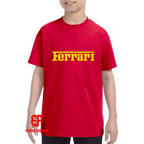 T-shirt Kaos Anak Ferrari