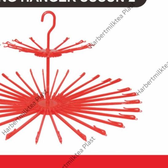 ♠ Folding hanger 30 stik susun 2 Owl plast/gantungan baju bayi plastik/Folding hanger 24 stik susun 