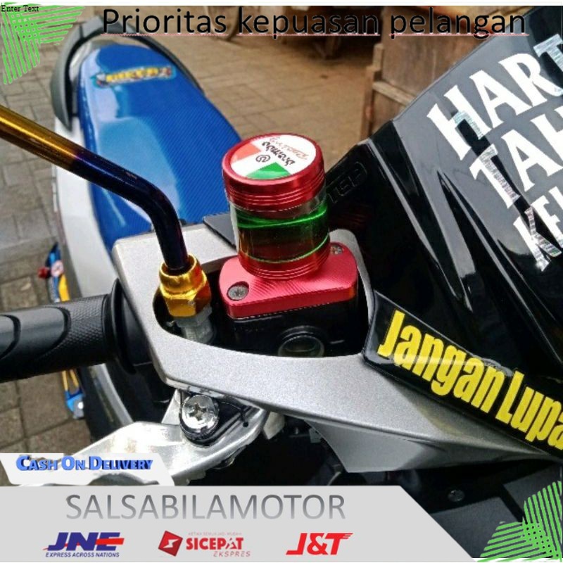 Tutup minyak rem kaca transparan model stempel brembo Mio , Beat , Nmax , Pcx , Vario , Vixion , CB 