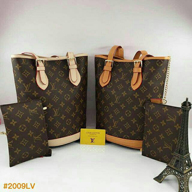 LV BUCKET SET😍 - Naembags - semi premium - cantik - elegan😍