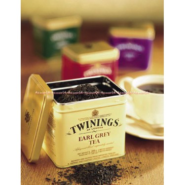 Twinings Early Grey Tea Classic loose Tea kaleng kuning Teh Twining 100gr