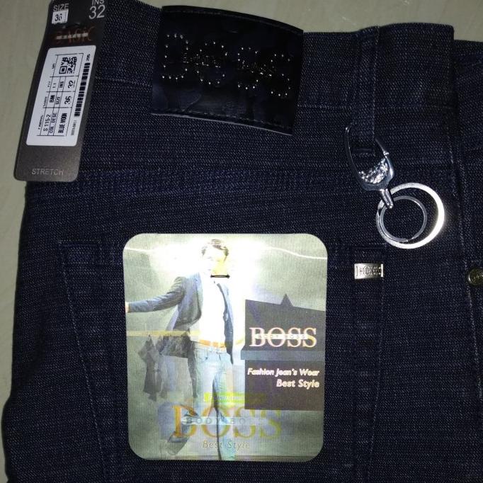 terlaris Celana Panjang Jeans Pria Standard Body BOSS Original Stretcj
