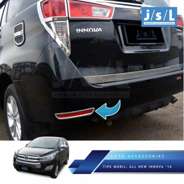 Cover Reflektor Belakang Innova Reborn Cover Bumper Reflector JSL  JSL