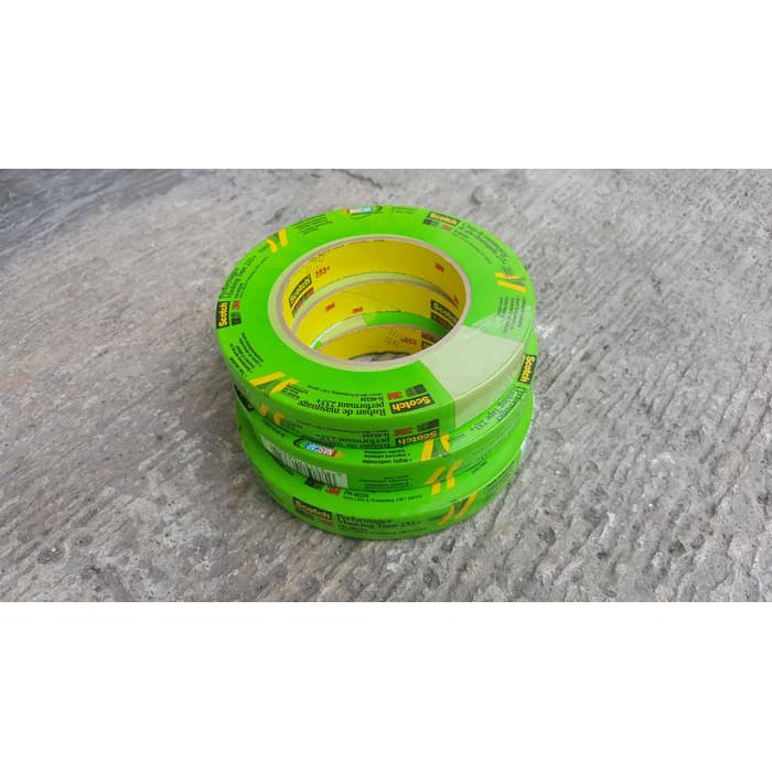 

3M masking tape 233+ green lebar 18mm panjang 55m