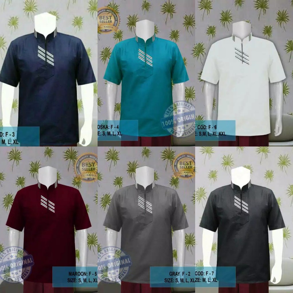  Baju  Koko Pria Muslim  Gus Azmi Syubbanul Muslimin 