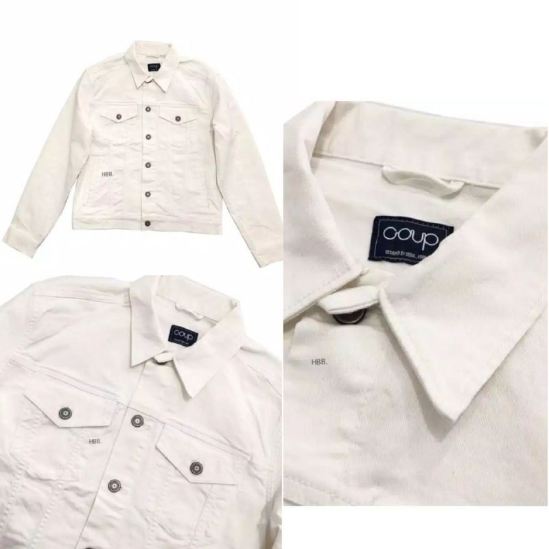 Jaket Denim Wanita Sisa Export Merk Coup Original Branded