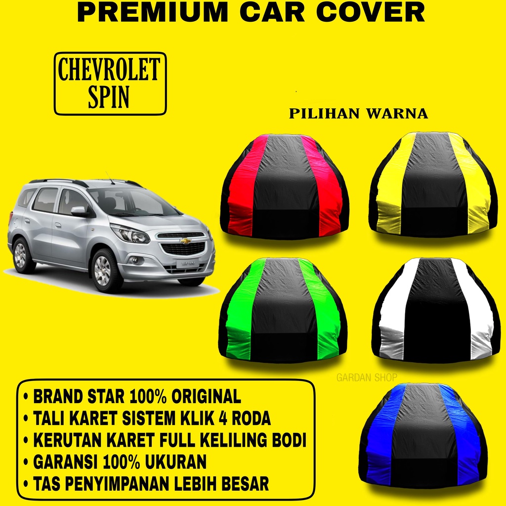 Body Cover CHEVROLET SPIN Garis 2 WARNA Penutup Pelindung Bodi Chevrolet Spin PREMIUM