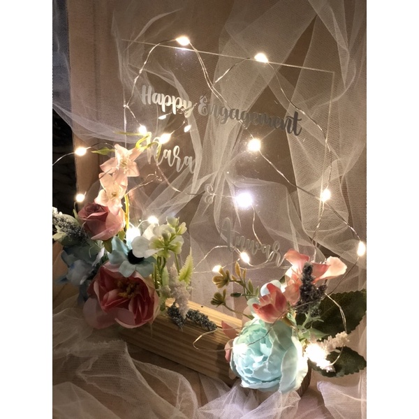 

akrilik kado with led gift box