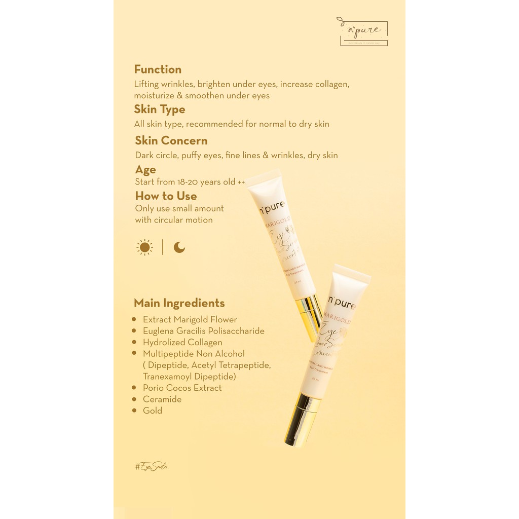 NPURE Eye Power Serum Concentrate Marigold Series (Anti Aging Series)