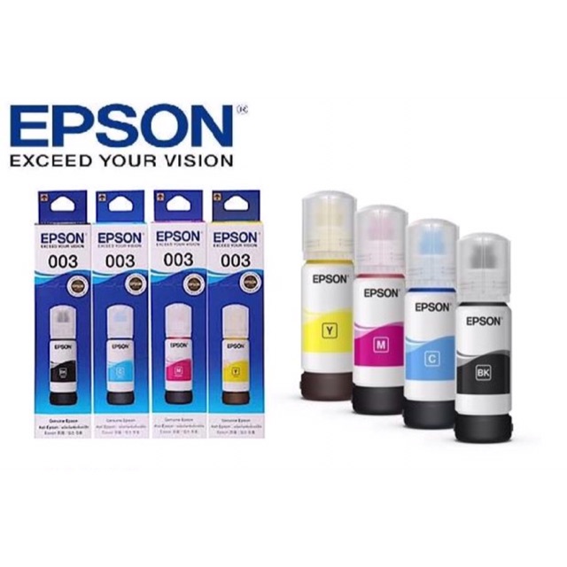 Jual Paket Tinta Epson Series 003 Black Cyan Magenta Yellow Original 100 Shopee Indonesia 2687