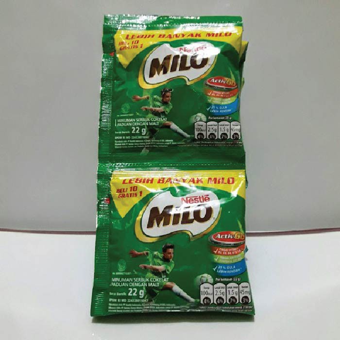 

10pcs Milo Minuman Serbuk Bubuk 22gram Rentengan