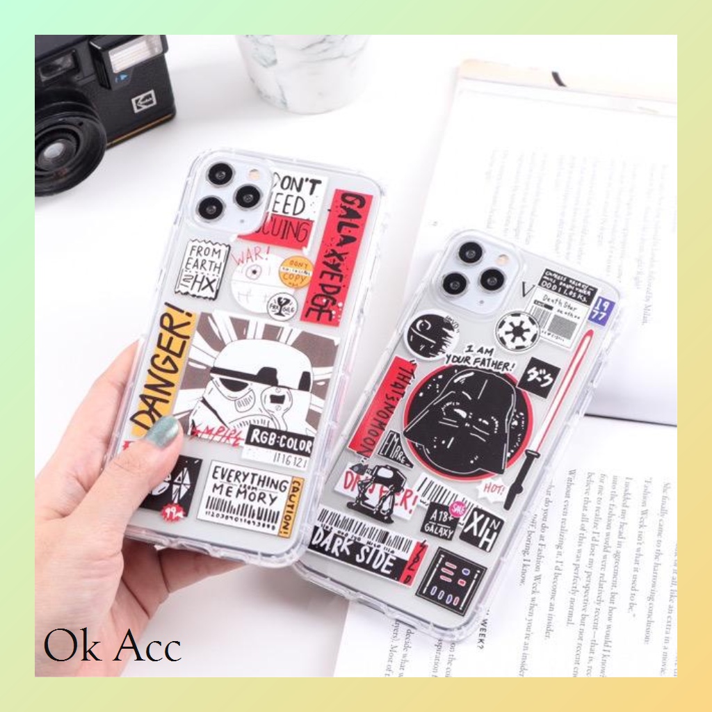 Casing Star wars GG01 for Oppo A1k A11k A12 A15 A15s A16 A17 A3s A33 A36 A96 A37 Neo 9 A5s A5 A52 A53 A54 A57 A7 A72 A74 A76 A77 A9 A92 A95 Reno 4 4F 5 5F 6 7 7Z 8 8Z Realme U1 U2 2 Pro C1 C2 C11 C21 C21y C30 C31 C33 C35 5 5s 5i C3 Narzo 50a 50i