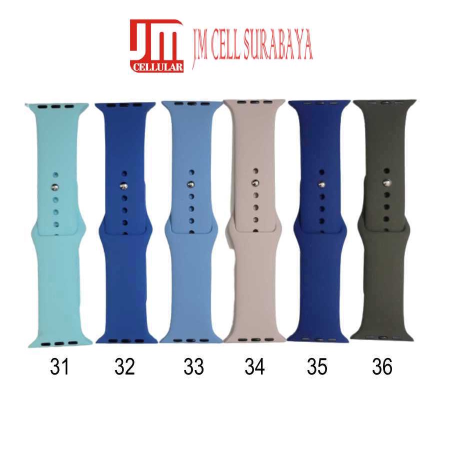 SMALL Watch Strap Apple Watch 42mm 44mm 45mm - Tali Jam Colorful Rubber Silikon Replacement Band