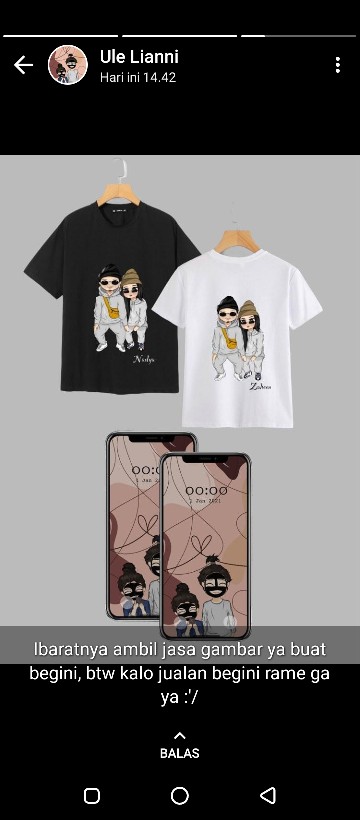 [new Arival Termurah] Couple Batik Pinguin Denada Brukat Halus Super Maura