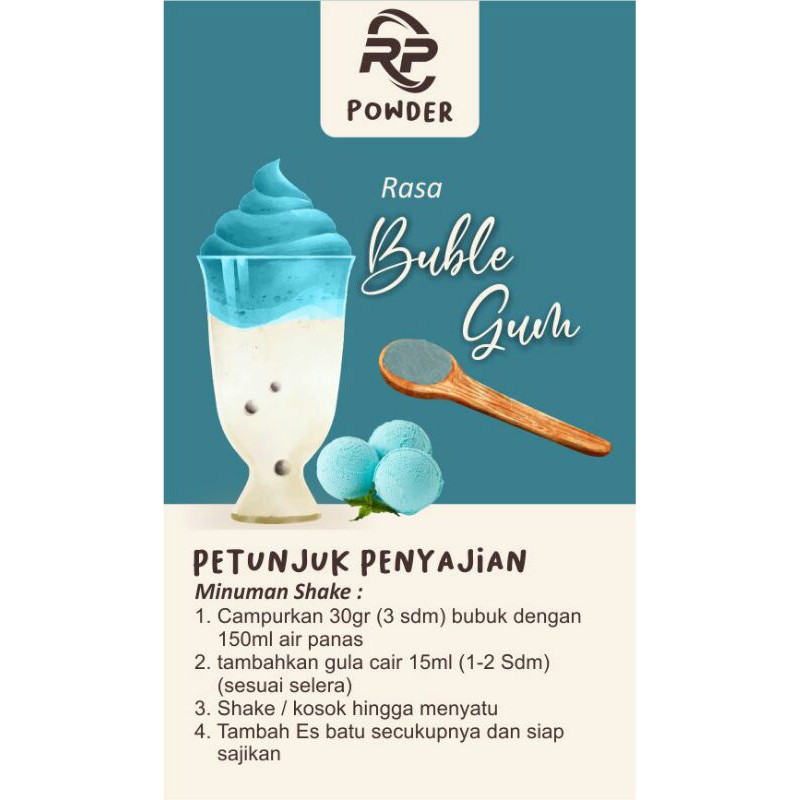 

Bubuk minuman rasa Bubblegum