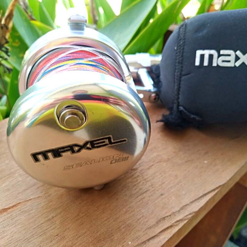 JUAL BEKAS OVER HEAD REEL OH MAXEL SEALION II 08 RIGHT HANDLE / HANDLE KANAN LIKE NEW