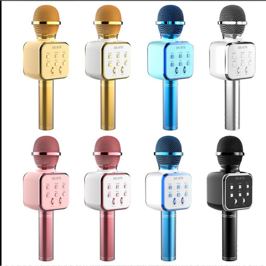 MIC BLUETOOTH DS 878 PORTABLE WIRELESS / MIC KARAOKE BLUETOOTH DS 878
