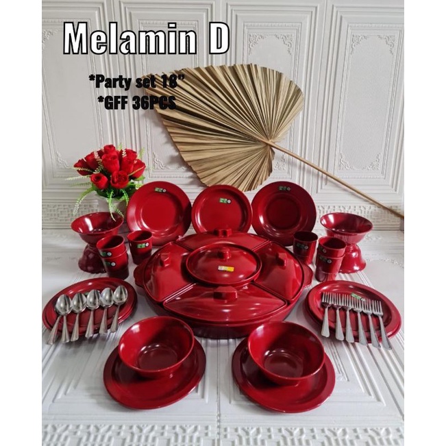 MELAMIN PARTY SET LENGKAP