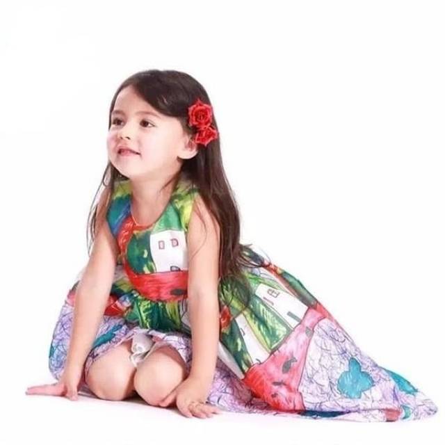 GA2592 DG HOUSE GREEN / DRESS PESTA UALNG TAHUN ANAK MERAH / GAUN PRINCESS HIJAU IMPORT KOREA MURAH