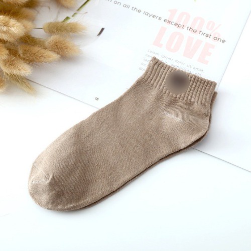 HC Kaos Kaki Wanita Pria Fashion Unisex Motif Beruang Kaos Kaki Wanita Import Kekinian-KHAKI