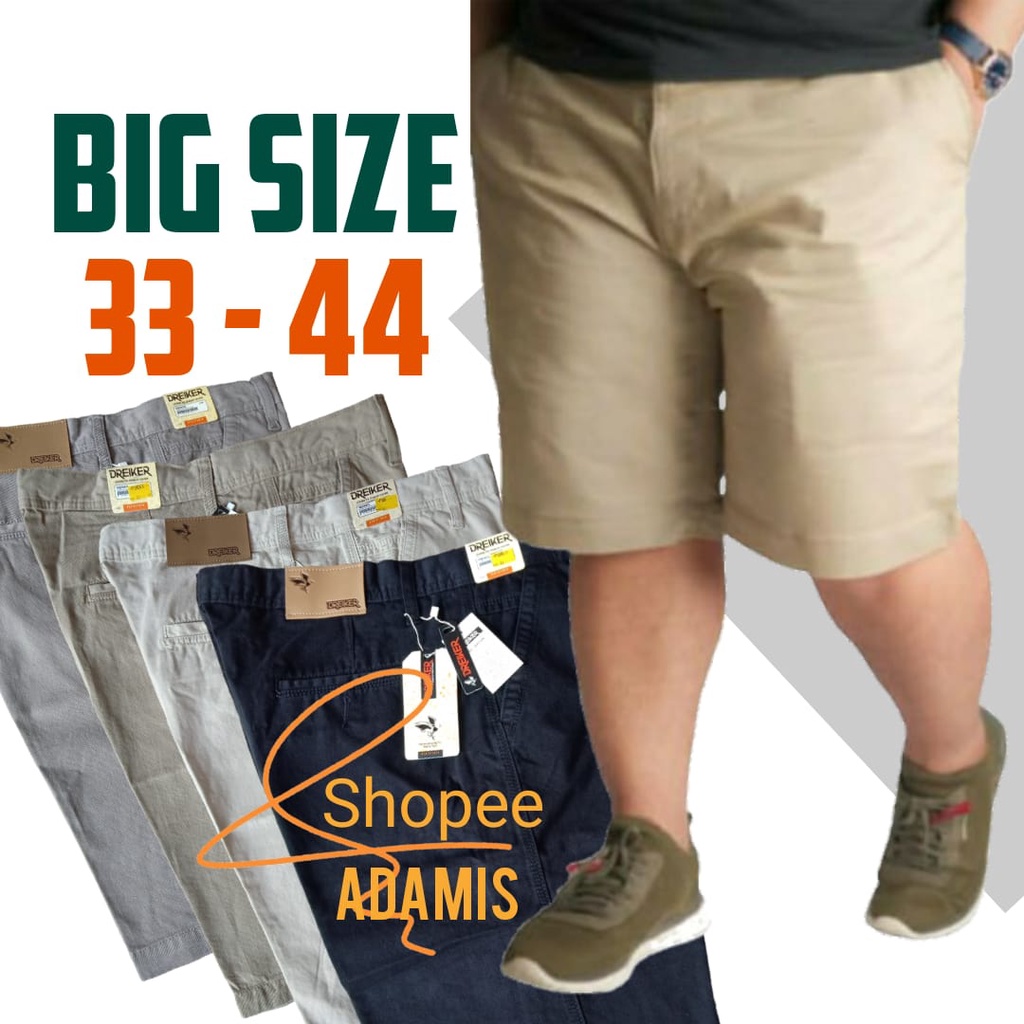 CELANA PENDEK CHINO | DISTRO |SURFING | JUMBO BIG SIZE | PRIA BAHAN KATUN