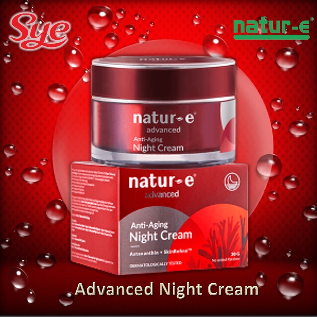 BPOM NATUR-E ADVANCED ANTI-AGING NIGHT CREAM / NATUR E ANTI AGING / SYE