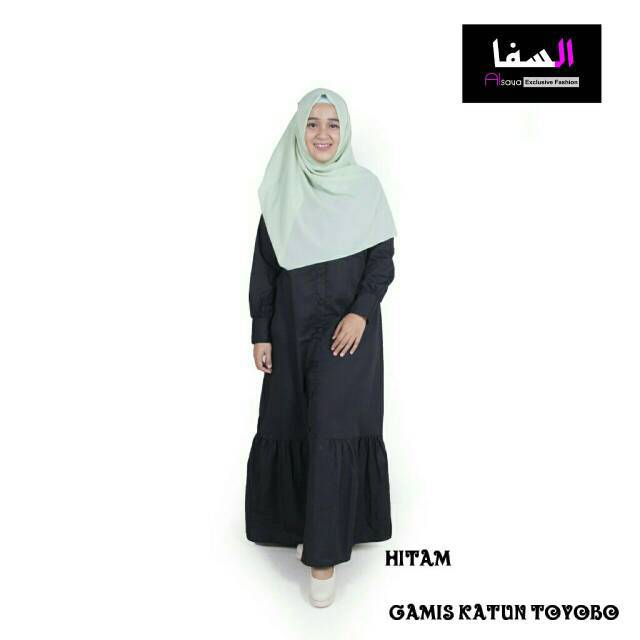 Gamis Katun Toyobo Full Kancing