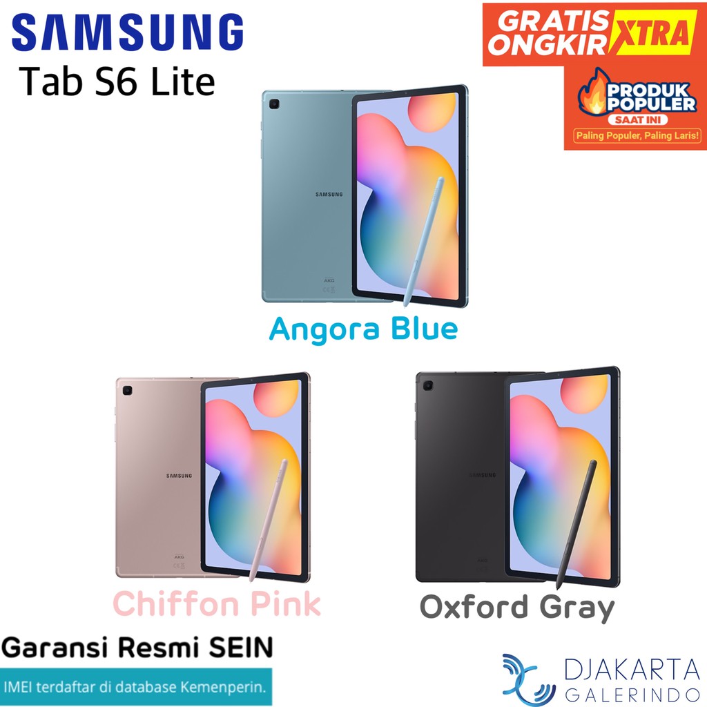 Samsung Galaxy Tab S6 Lite 4/64 / 4/128 GB - Garansi Resmi SEIN