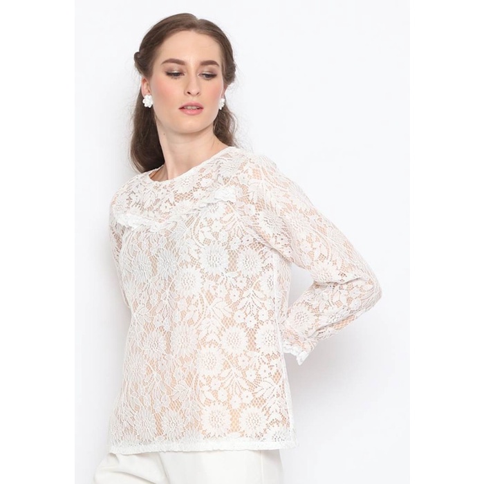 Blouse Brukat - Lace Blouse - Blouse Wanita VOERIN Alamanda Lace Blouse