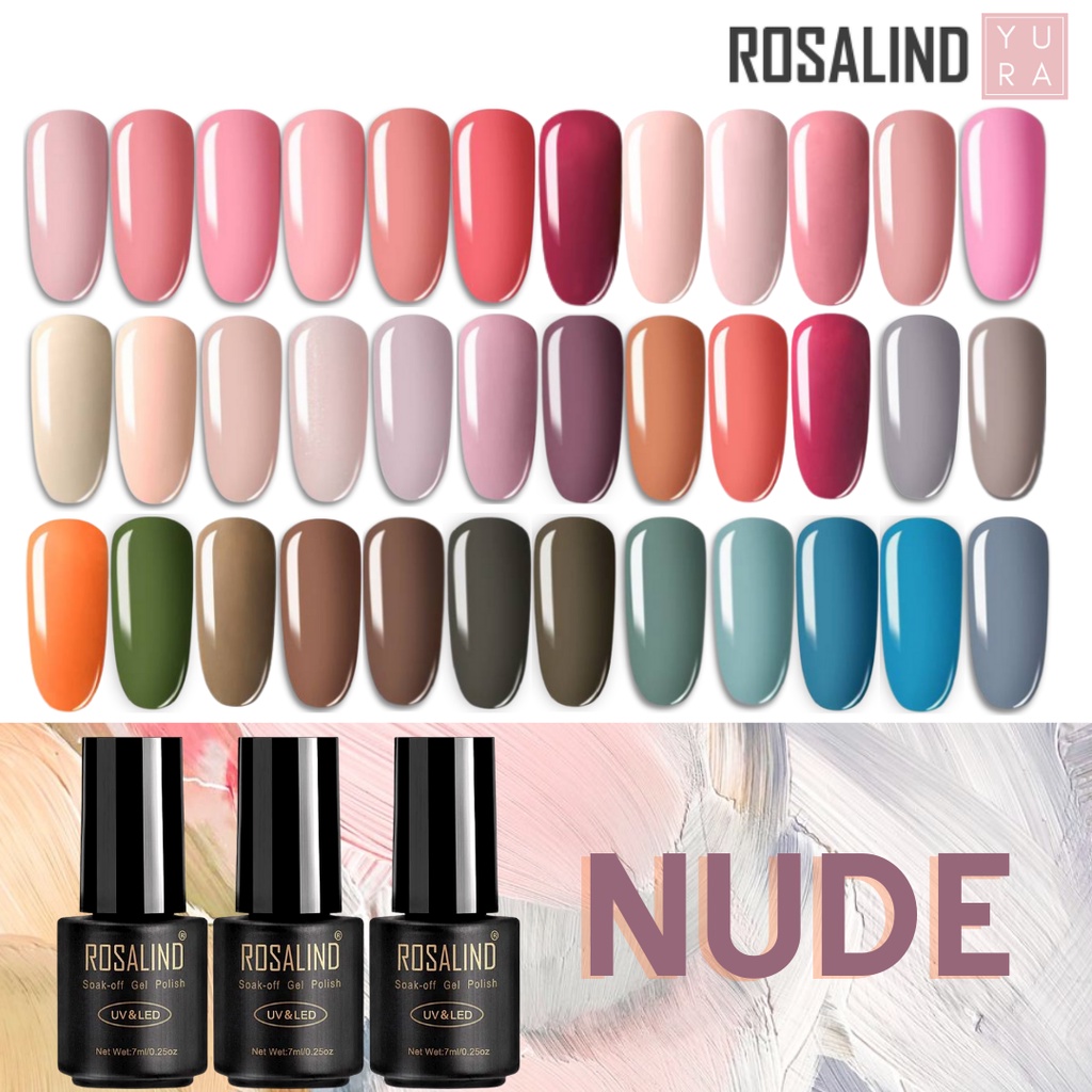 Rosalind Kutek Gel Polish UV LED Nude Basic Color Series