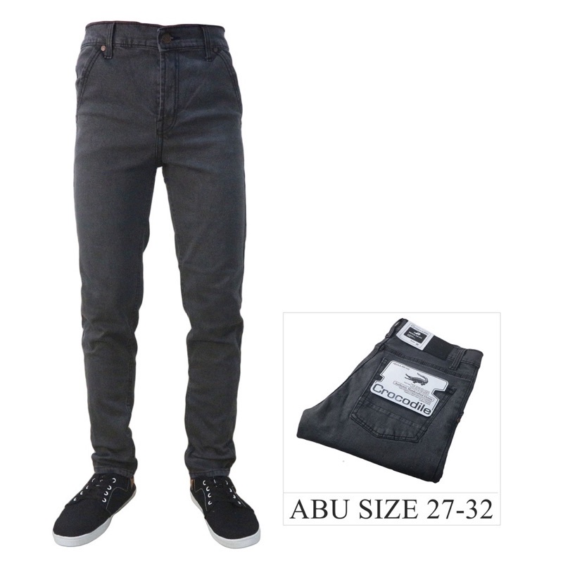 celana jeans hitam pensil pria cowok Skinny Slim fit Berkualitas