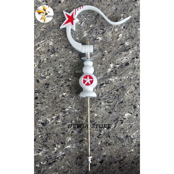 GANTUNGAN SANGKAR LIPAT MOTIF BINTANG + PION CAT PUTIH SANGKAR BURUNG KOTAK LOVEBIRD BRANJANGAN