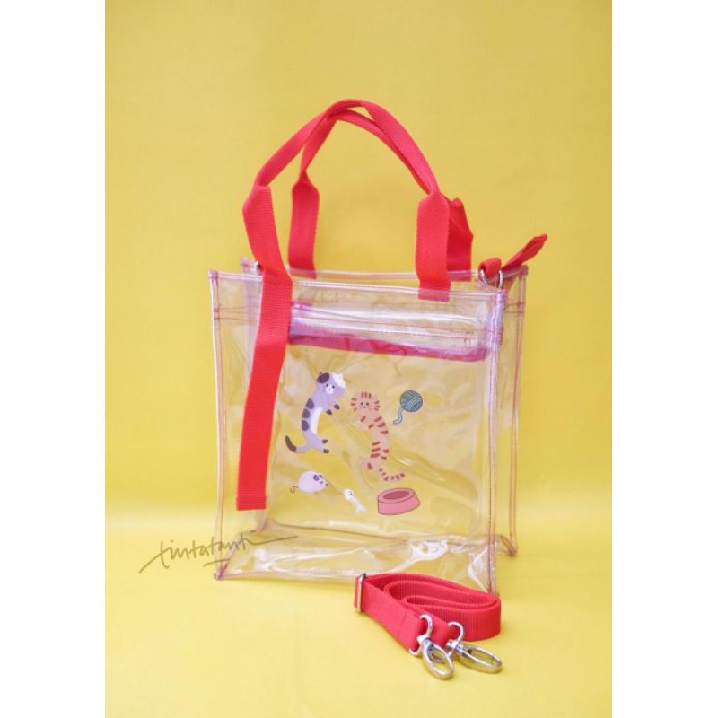 CLEAR BAG/ Tas Mika Transparan Lucu / TAS NEW NORMAL