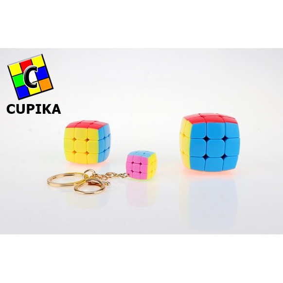 Rubik 3x3x3 Yongjun Gantungan Kunci 2 cm cembung/Pillow Stickerless