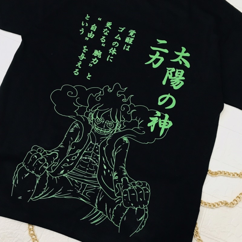 Tshirt Luffy Gear 5th Lineart Anime Manga One Piece Kaos Onepiece Nakama Mugiwara Crew Bajak Laut Pirate Strawhat Monkey D Luffy God Nika