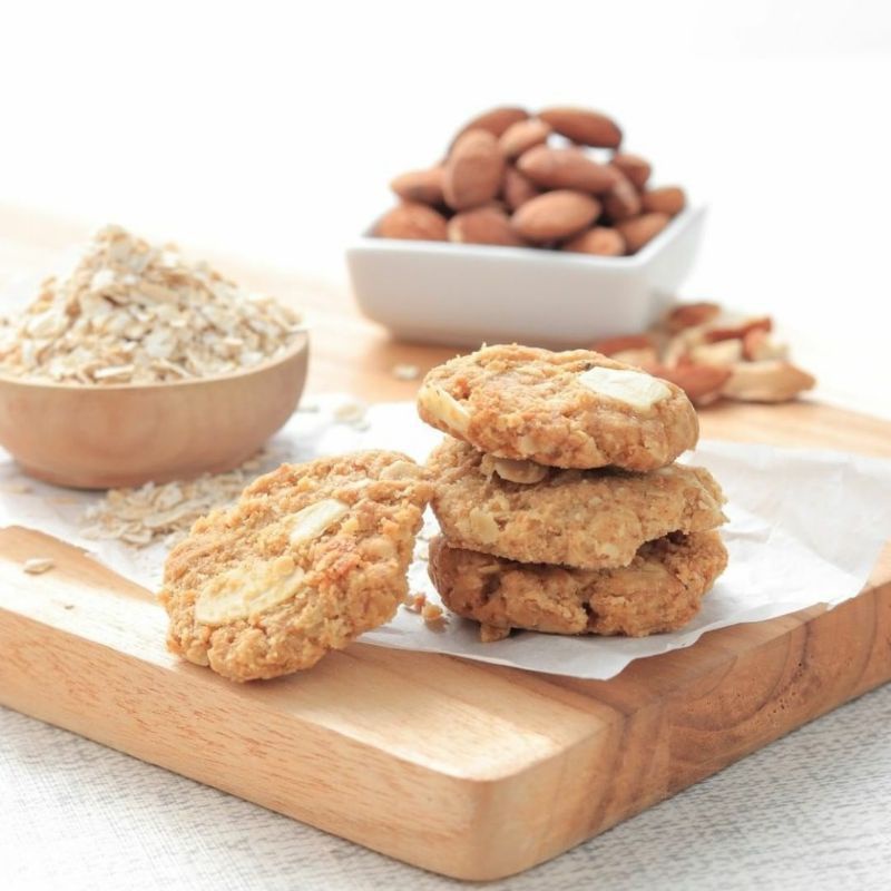 Kukimond Premium Almond &amp; Oat Cookies Kukis Almon Pelancar ASI Booster