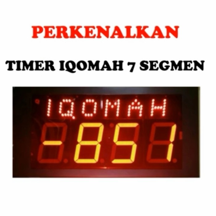 [PROMO] Timer Adzan Azan Iqomah Counter 7 Segment | Display Led Waktu Sholat Digital Musholla | Jam 