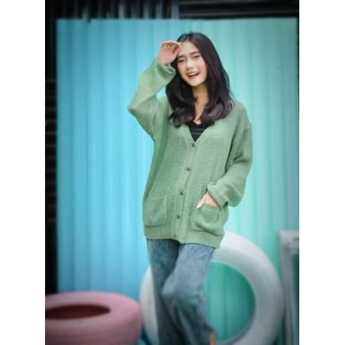 Cardigan Rajut WanitaTerbaru | MERISSA OUTER Rajut