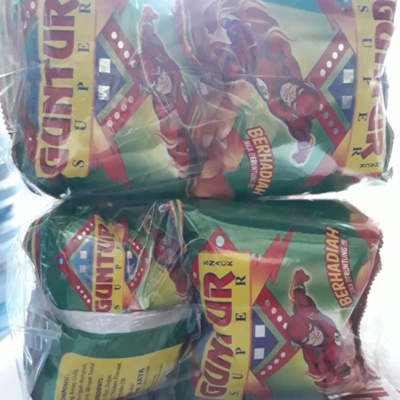 

Snack Guntur Super 10pcs Chiki berhadiah guntur isi 10 Ciki Guntur ciki jadul snack jadul Guntur /Asihmart24