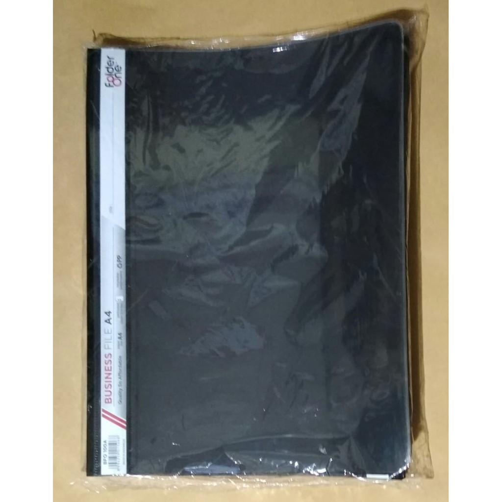 BUSINESS FILE - MAP PLASTIK A4 FOLDER ONE HITAM