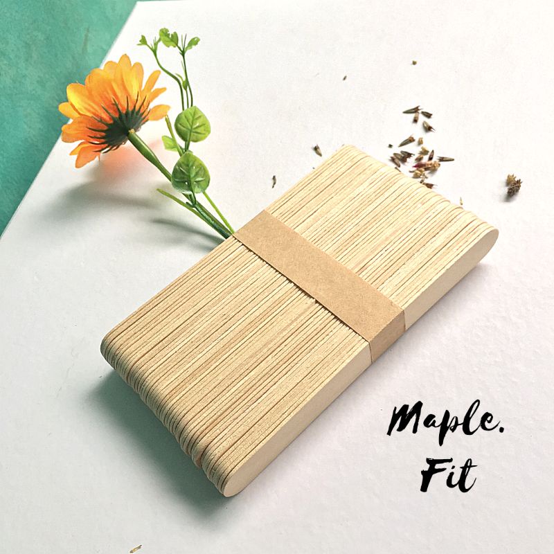 [50 Stick + 2] Waxing Stick / Spatula Kayu / Wooden Spatula / Pengoles Sugar Wax / Wax Stick