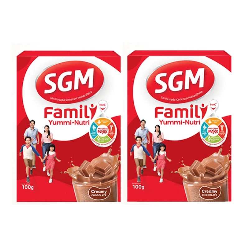 

SGM FAMILY YUMMI NUTRI CREAMY CHOCOLATE 2 VARIANT