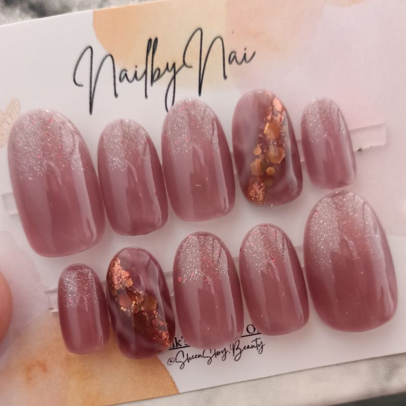 nail art wedding | fake nail art | kuku palsu nikahan | wisuda | tunangan | P001