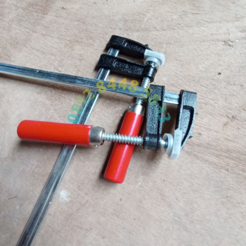 klem F 5 x 60 cm/catok F 60cm/clamp F 50 x 600mm alat penjepit kayu 60cm